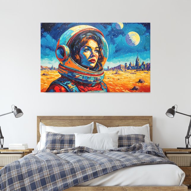 THE WORLD WE DISCOVERED 16 CANVAS PRINT (Insitu(Bedroom))