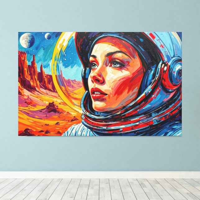 THE WORLD WE DISCOVERED CANVAS PRINT (Insitu(Wood Floor))