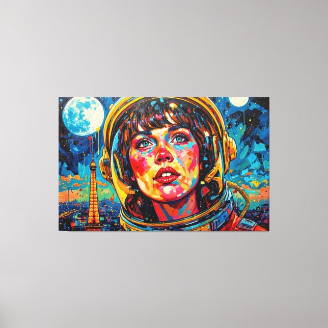 THE WORLD WE DISCOVERED PARIS 2 CANVAS PRINT (Front)