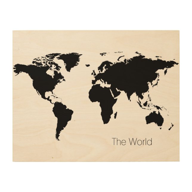 The World Wood Wall Art (Front)
