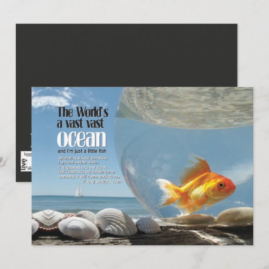 the world's a vast vast ocean | mini-print (Front/Back)