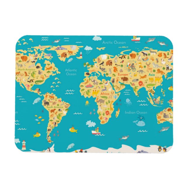 The World's Animals Magnet (Horizontal)