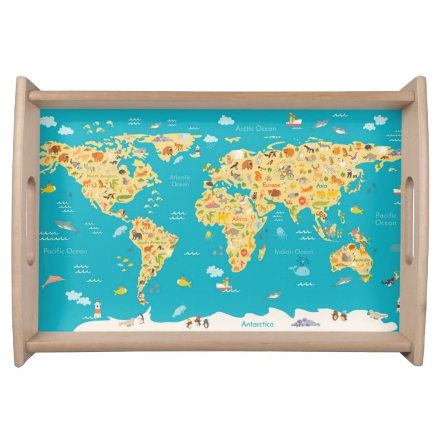 The World's Animals Serving Tray (Front)