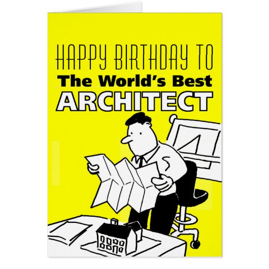 The World's Best Architect Cards (Front)