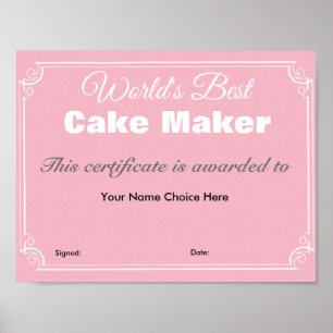 The World's Best Cake Maker Poster