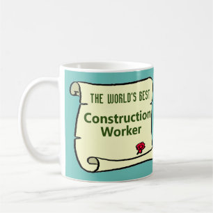 The World's Best Construction Worker. Coffee Mug