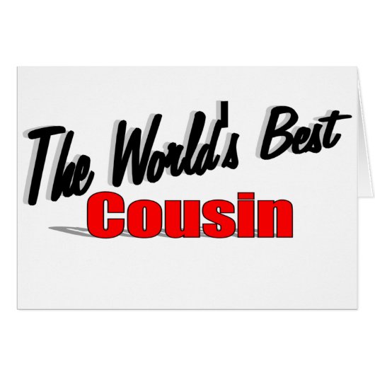The World's Best Cousin Cards (Front Horizontal)