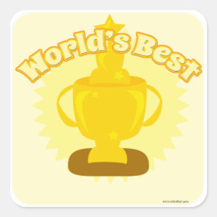 The worlds best customizable design! square sticker