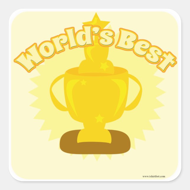 The worlds best customizable design! square sticker (Front)