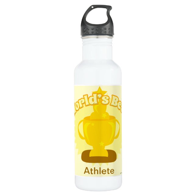 The worlds best customizable design! stainless steel water bottle (Front)