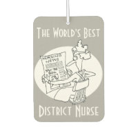 The World's Best District Nurse Air Freshener