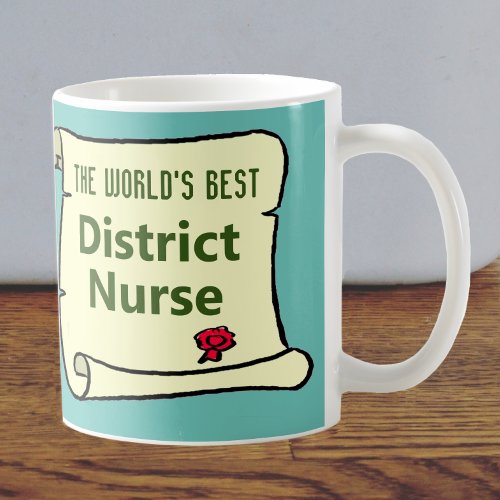 The Worlds Best District Nurse Coffee Mug