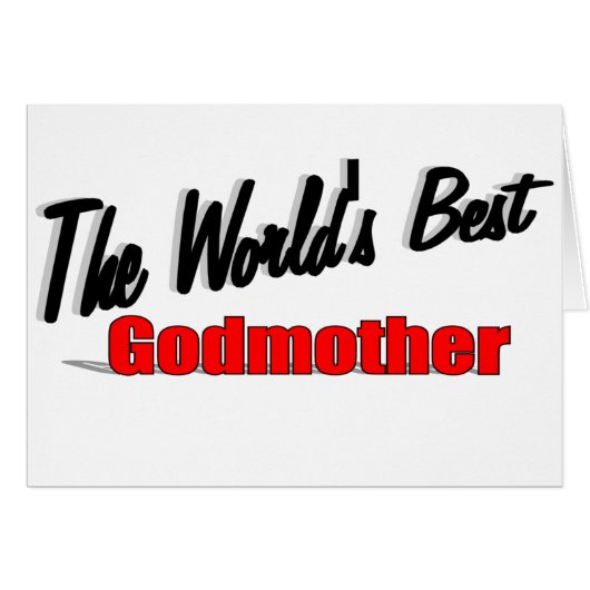 The World's Best Godmother Cards (Front Horizontal)
