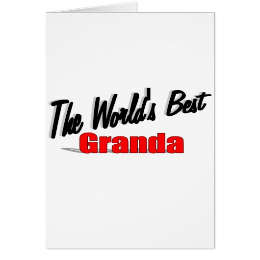 The World's Best Granda Cards (Front)