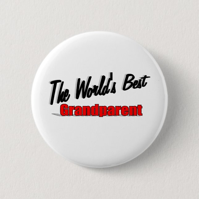 The World's Best Grandparent Pinback Button (Front)