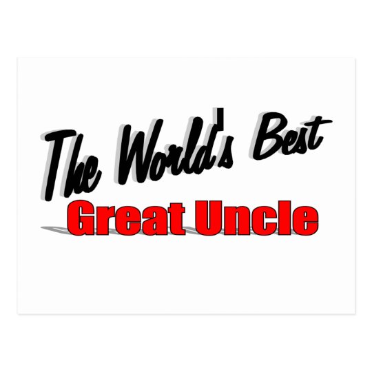 The World's Best Great Uncle Postcard
