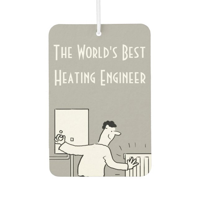 The World's Best Heating Engineer Air Freshener (Front)