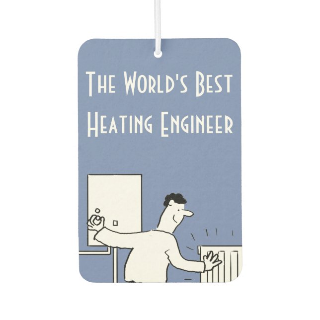The World's Best Heating Engineer Air Freshener (Front)