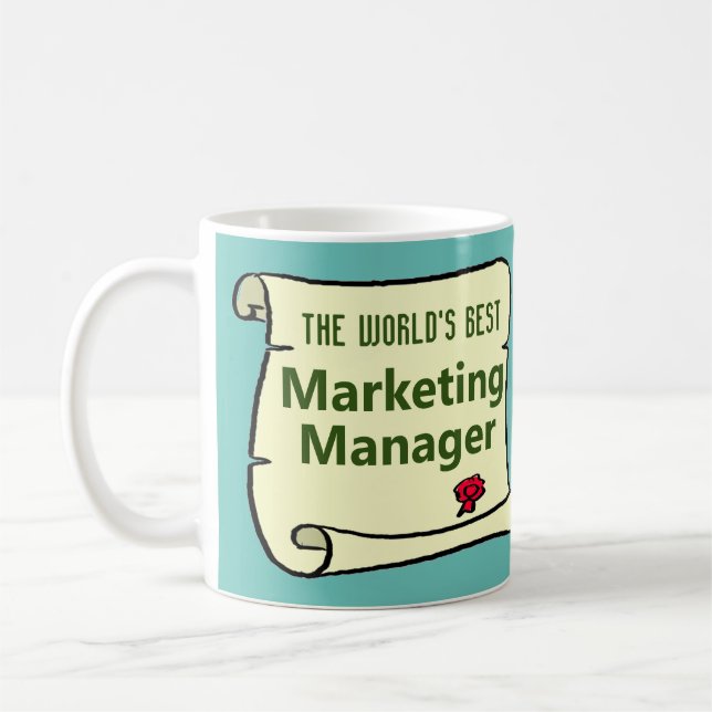 The World's Best Marketing Manager. Coffee Mug (Left)
