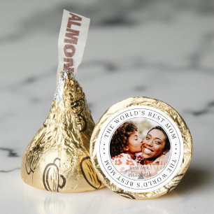 The World's Best Mom Classic Simple Photo Hershey®'s Kisses®