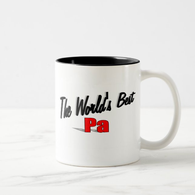 The World's Best Pa Two-Tone Coffee Mug (Right)
