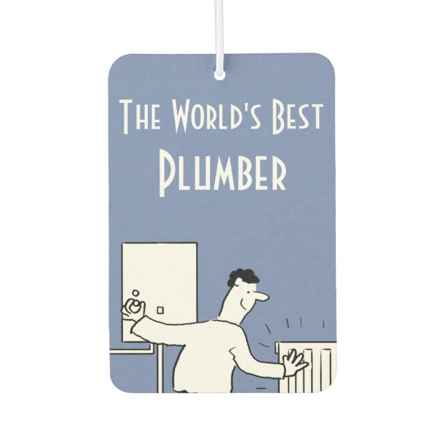 The World's Best Plumber Air Freshener (Front)