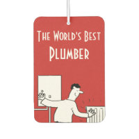 The World's Best Plumber Car Air Freshener