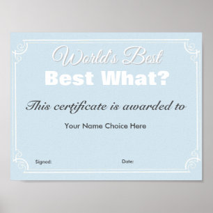 The World's Best Poster