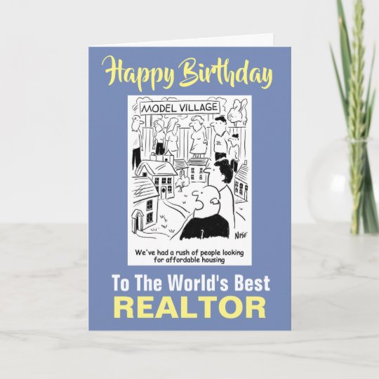 The World's Best Realtor Happy Birthday Card
