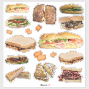 The World's Best Sandwiches Stickers