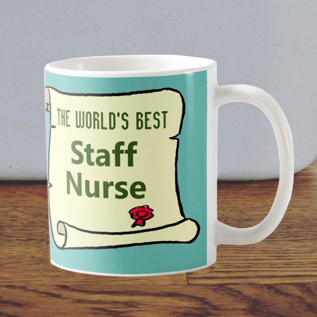 The World's Best Staff Nurse. Coffee Mug (Creator Uploaded)