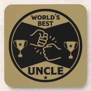 The worlds Best Uncle Beverage Coaster