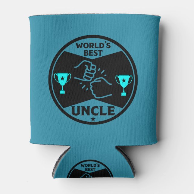 The worlds Best Uncle Can Cooler (Front)