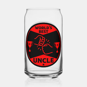 The worlds Best Uncle Can Glass
