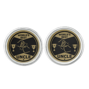 The worlds Best Uncle Cufflinks