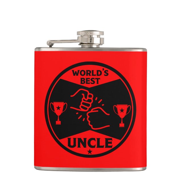 The worlds Best Uncle Flask (Front)