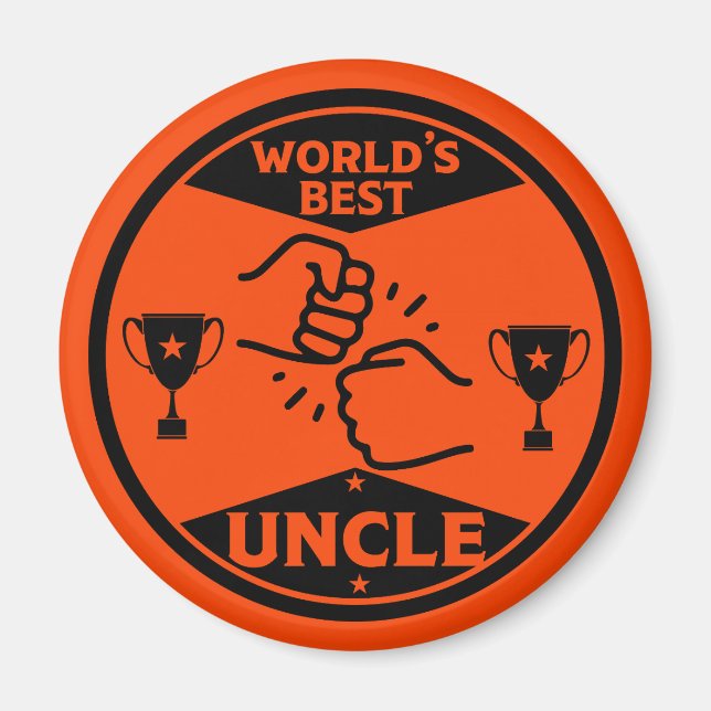 The worlds Best Uncle Magnet (Front)