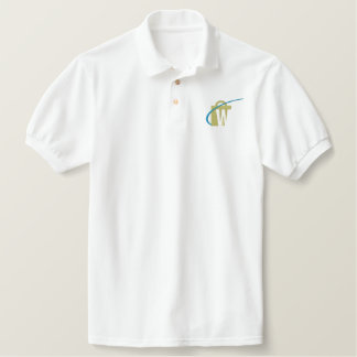 The Worlds Biggest Men's White Embroidered Polo