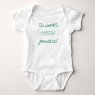 The World's Cutest Grandson. Baby Bodysuit