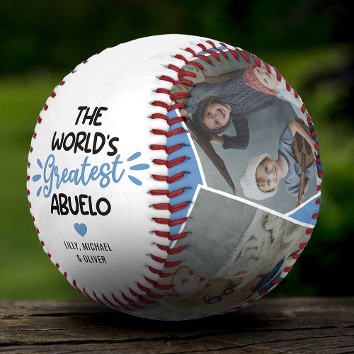 The Worlds Greatest Abuelo 4 Photo Baseball