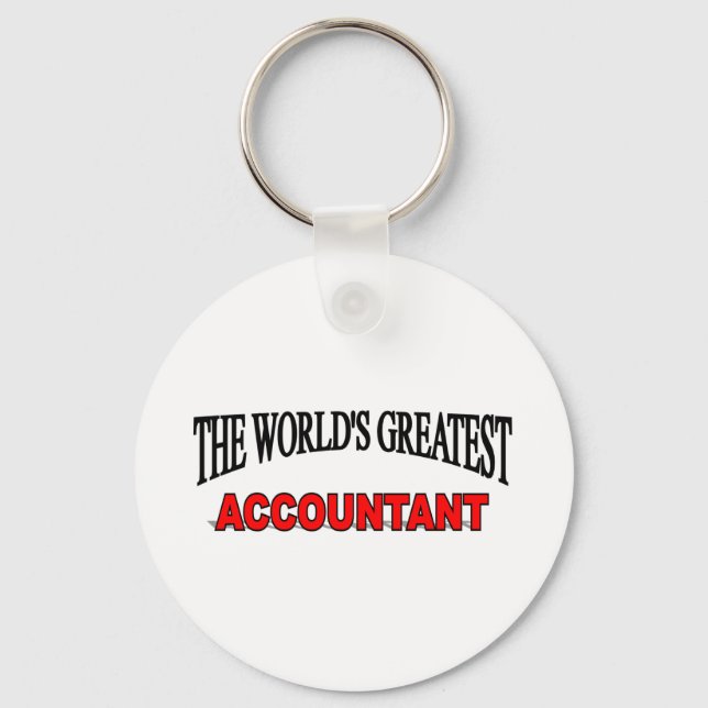 The World's Greatest Accountant Keychain (Front)