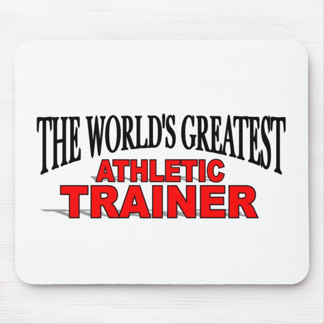 The World's Greatest Athletic Trainer Mouse Pad (Front)