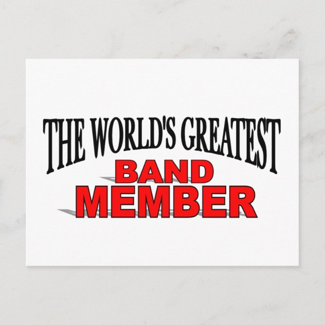 The World's Greatest Band Member Postcard (Front)