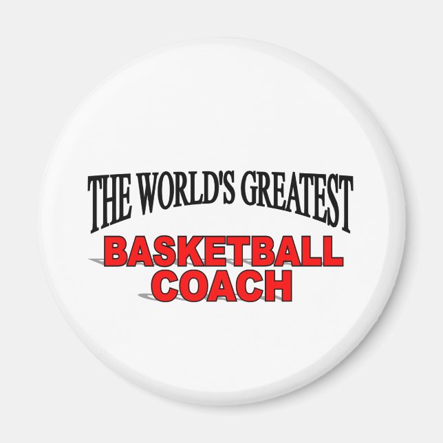 The World's Greatest Basketball Coach Magnet (Front)