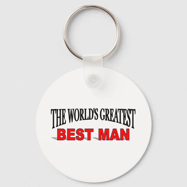 The World's Greatest Best Man Keychain (Front)