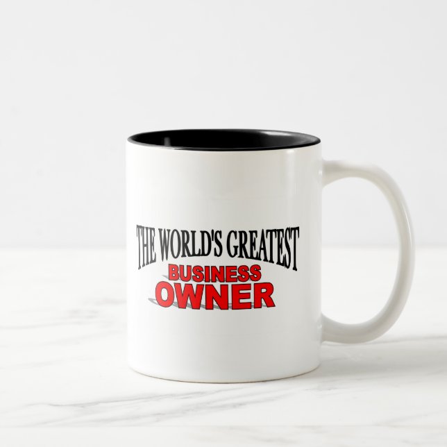 The World's Greatest Business Owner Two-Tone Coffee Mug (Right)