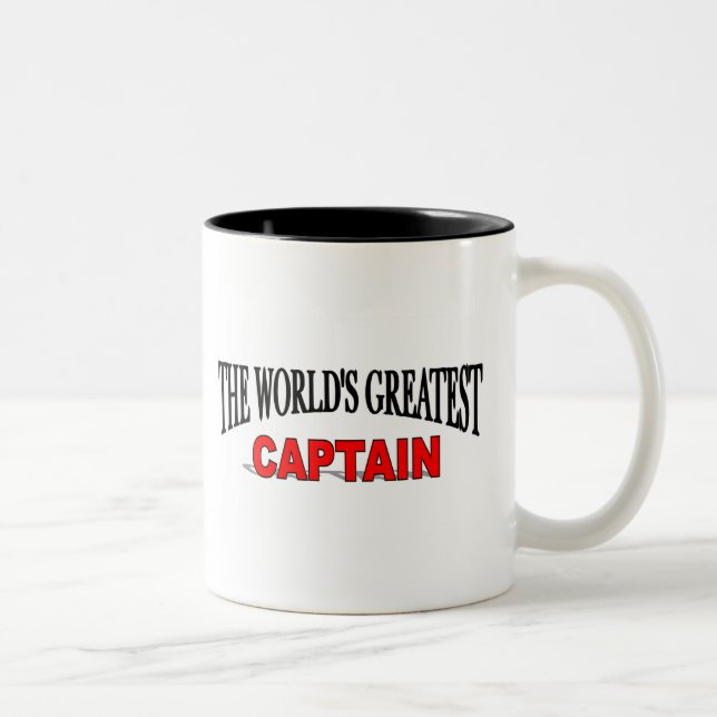 The World's Greatest Captain Two-Tone Coffee Mug (Right)
