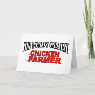 The World's Greatest Chicken Farmer Card