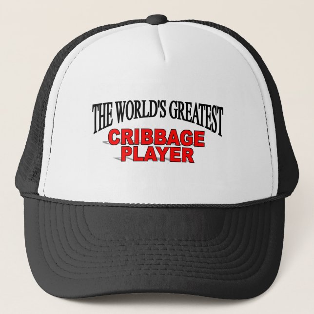 The World's Greatest Cribbage Player Trucker Hat (Front)