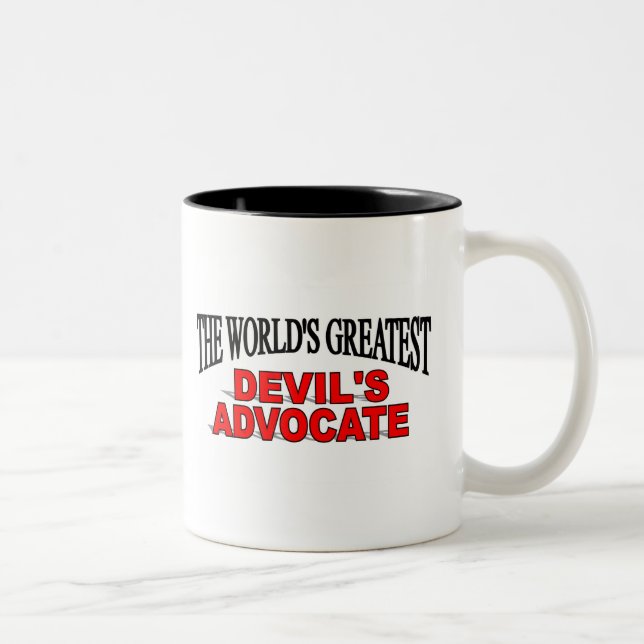 The World's Greatest Devil's Advocate Two-Tone Coffee Mug (Right)